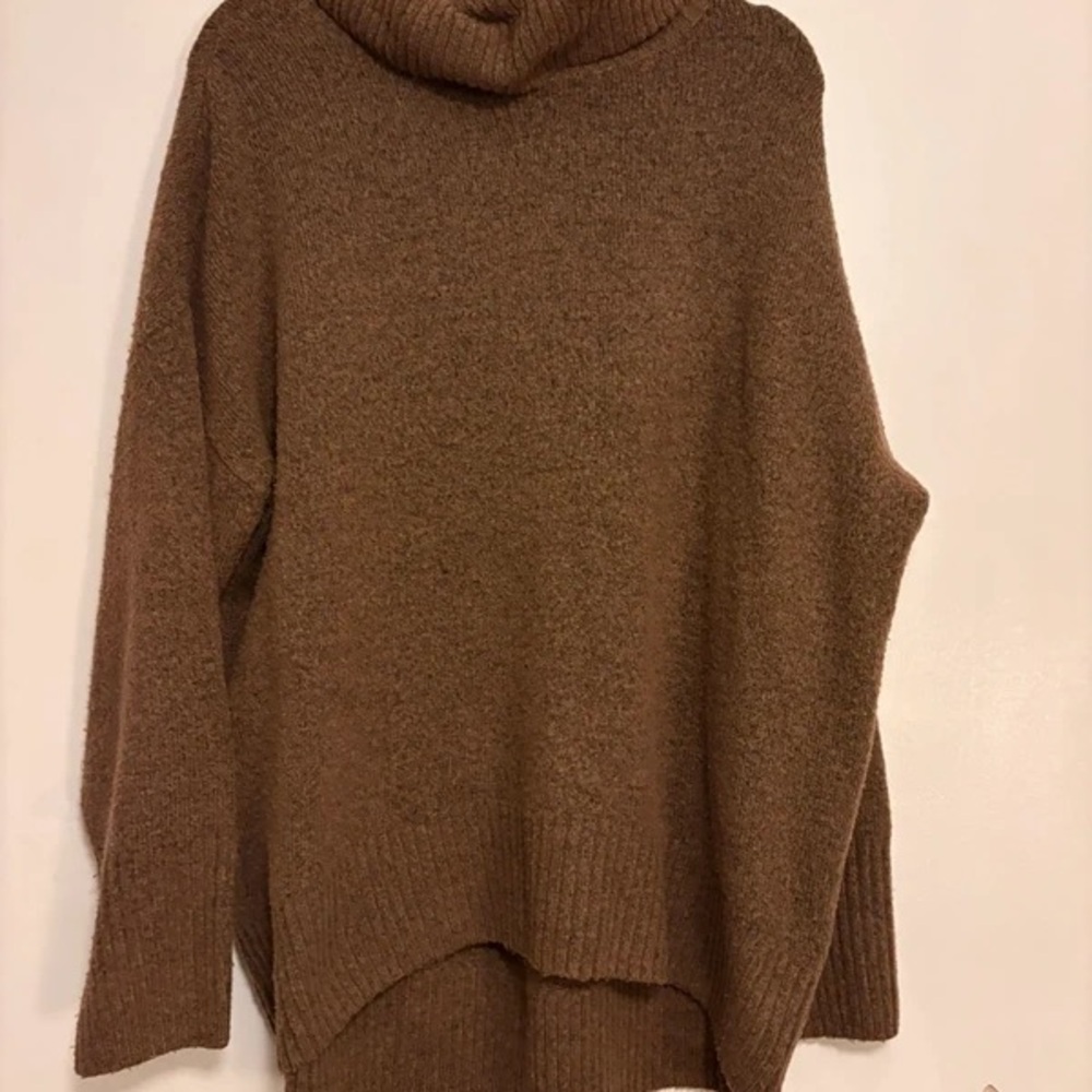 George Warm Brown Cowl Neck Sweater
